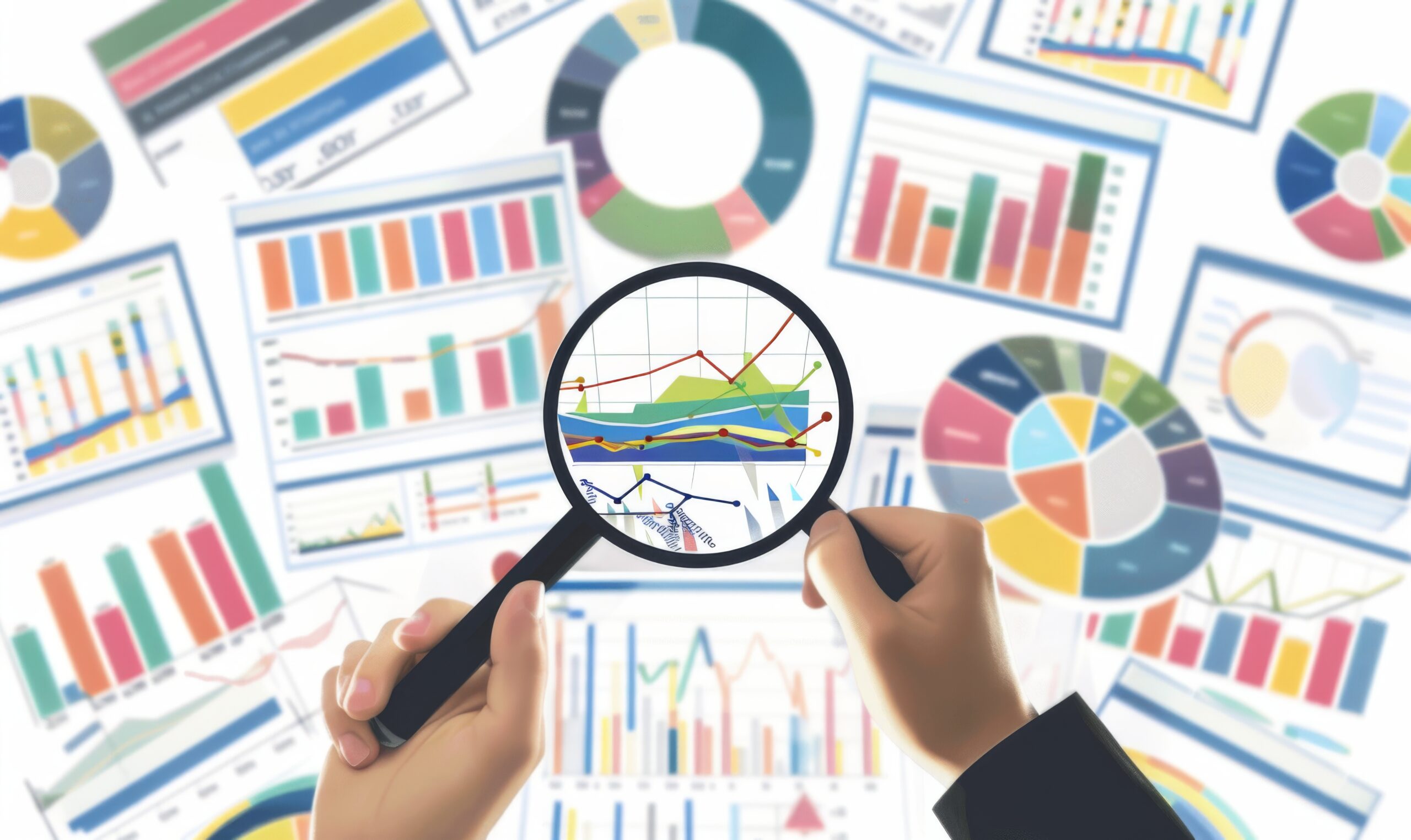 Analysis report research result, chart and diagram dashboard, financial graph statistics,